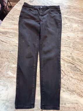 Gloria Vanderbilt Black Stretch Straight Leg Jeans Size 10
